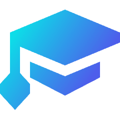 Graduation Cap Icon from Sharp Gradient Set