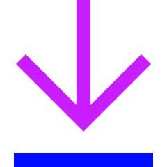 Line Arrow Move Down Large 1 Icon from Sharp Neon Set