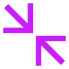 Line Arrow Shrink Diagonal Large 2 Icon from Sharp Neon Set