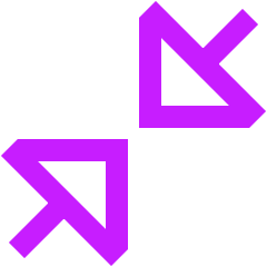 Triangle Arrow Shrink Diagonal Large 1 Icon from Sharp Neon Set