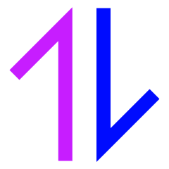 Line Arrow Transfer Vertical Large 1 Icon from Sharp Neon Set