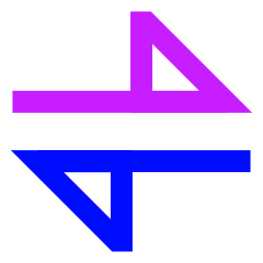 Triangle Arrow Transfer Horizontal Large 1 Icon from Sharp Neon Set