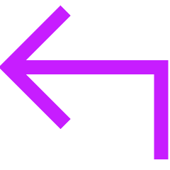 Line Arrow Bend Up Left Large Icon from Sharp Neon Set
