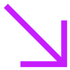 Line Arrow Diagonal Bottom Right Large Icon from Sharp Neon Set