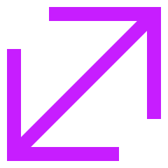 Line Arrow Diagonal Large 1 Icon from Sharp Neon Set