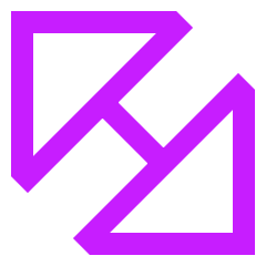 Diagonal Triangle Arrow Large 2 Icon from Sharp Neon Set