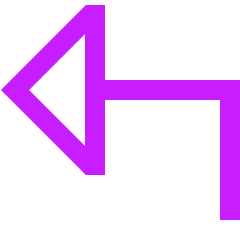 Triangle Arrow Bend Up Left Large Icon from Sharp Neon Set