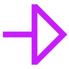 Triangle Arrow Right Large 1 Icon from Sharp Neon Set