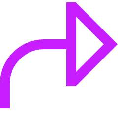 Triangle Arrow Turn Forward Large Icon from Sharp Neon Set