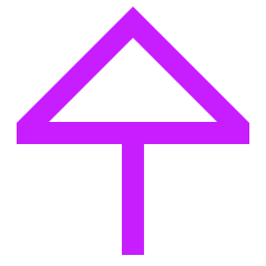 Triangle Arrow Up Large 1 Icon from Sharp Neon Set