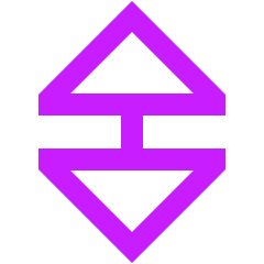 Triangle Arrow Vertical Large Icon from Sharp Neon Set