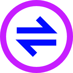 Line Arrow Transfer Horizontal Circle 1 Icon from Sharp Neon Set