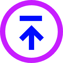 Line Arrow Up Circle 2 Icon from Sharp Neon Set