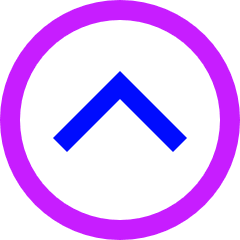 Tailless Line Arrow Up Circle Icon from Sharp Neon Set