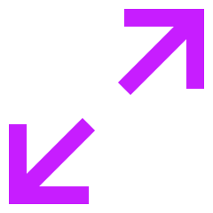 Line Arrow Expand Diagonal 1 Icon from Sharp Neon Set