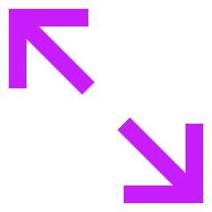 Line Arrow Expand Diagonal 2 Icon from Sharp Neon Set