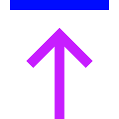 Line Arrow Move Up 1 Icon from Sharp Neon Set