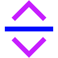 Line Arrow Move Vertical Icon from Sharp Neon Set