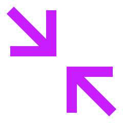 Line Arrow Shrink Diagonal 2 Icon from Sharp Neon Set