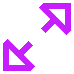 Triangle Arrow Expand Diagonal 1 Icon from Sharp Neon Set
