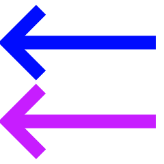 Double Line Arrow Left Icon from Sharp Neon Set