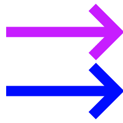 Double Line Arrow Right Icon from Sharp Neon Set