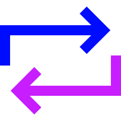 Line Arrow Reload Horizontal 1 Icon from Sharp Neon Set