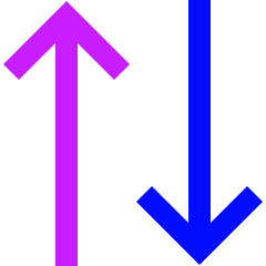 Line Arrow Transfer Vertical 2 Icon from Sharp Neon Set