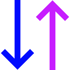 Line Arrow Transfer Vertical 3 Icon from Sharp Neon Set