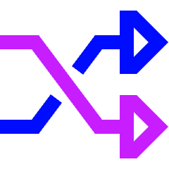 Shuffle Icon from Sharp Neon Set