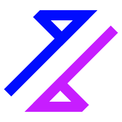 Triangle Arrow Transfer Diagonal 1 Icon from Sharp Neon Set