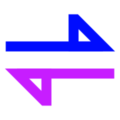 Triangle Arrow Transfer Horizontal 1 Icon from Sharp Neon Set