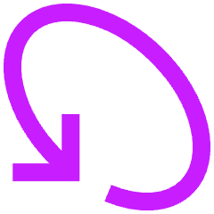 Line Arrow Rotate Diagonal Left 1 Icon from Sharp Neon Set