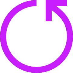 Line Arrow Rotate Left 5 Icon from Sharp Neon Set