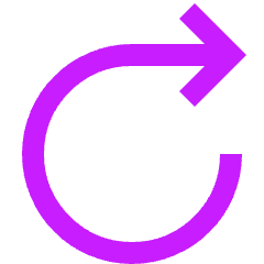 Line Arrow Rotate Right 1 Icon from Sharp Neon Set