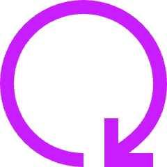 Line Arrow Rotate Right 4 Icon from Sharp Neon Set