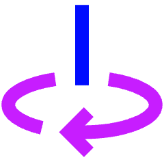 Line Arrow Rotate Vertical Axis Right Icon from Sharp Neon Set