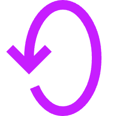 Line Arrow Rotate Vertical Left 2 Icon from Sharp Neon Set