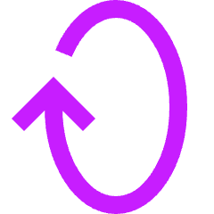 Line Arrow Rotate Vertical Right 1 Icon from Sharp Neon Set