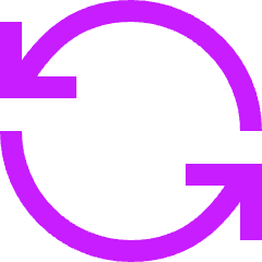 Line Arrow Synchronize 1 Icon from Sharp Neon Set