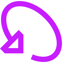 Triangle Arrow Rotate Diagonal Left 1 Icon from Sharp Neon Set