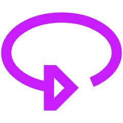 Triangle Arrow Rotate Horizontal Left Icon from Sharp Neon Set