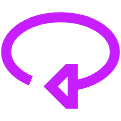 Triangle Arrow Rotate Horizontal Right Icon from Sharp Neon Set