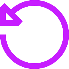 Triangle Arrow Rotate Left 2 Icon from Sharp Neon Set