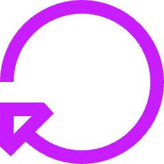 Triangle Arrow Rotate Right 3 Icon from Sharp Neon Set