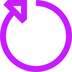 Triangle Arrow Rotate Right 5 Icon from Sharp Neon Set