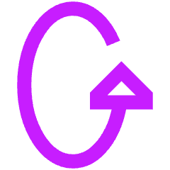 Triangle Arrow Rotate Vertical Left 1 Icon from Sharp Neon Set