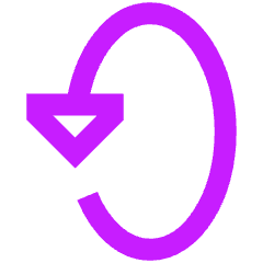 Triangle Arrow Rotate Vertical Left 2 Icon from Sharp Neon Set