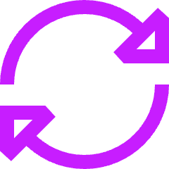 Triangle Arrow Synchronize 2 Icon from Sharp Neon Set