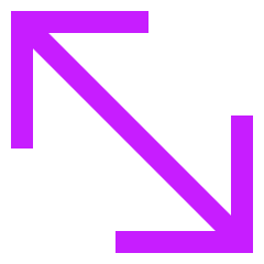 Diagonal Line Arrow 2 Icon from Sharp Neon Set